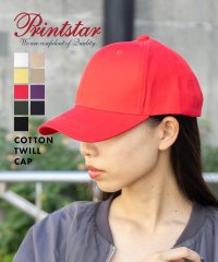 Printstar/プリントスター Printstar 【Printstar】コットンツイル キャップ 帽子 コットン100% ユニセックス カジュアル 無地 紫外線対策 熱中症対/504275877