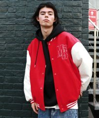 THE CASUAL/カジュアル THE CASUAL MSG ロゴワッペン袖切替ビックシルエットスタジャン/505628839