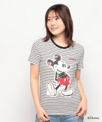 Desigual/ミッキーマウス ストライプTシャツ/505805519