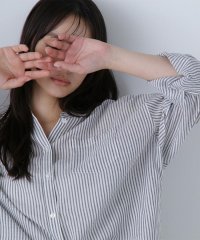 NATURAL BEAUTY BASIC/ラミーブレンドオーバーシャツ/505935434