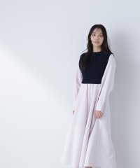 NATURAL BEAUTY BASIC/ニットベスト＆シャツワンピースセット/505935444