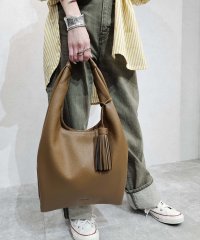 UNGRID bag/ソフトシュリンク　ビッグタッセル　マルシェバッグ/505941324