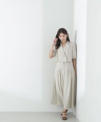 NATURAL BEAUTY BASIC/SETUP タックフレアスカート/505943952