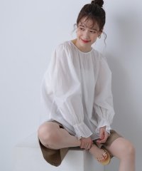 N Natural Beauty Basic/前後2Wayリボンコットンブラウス/505944000