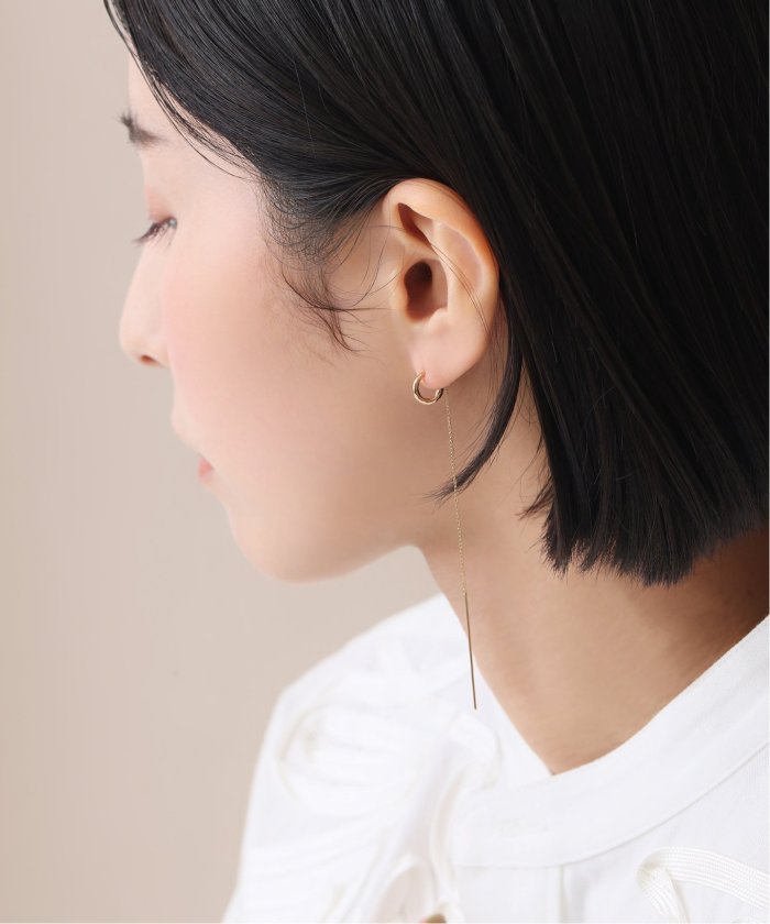 Cフープロングチェーンピアス K10（両耳）(505944206) | リラ