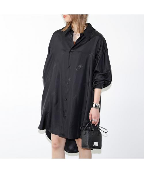セール】MM6 シャツ S52CT0780 S78374 サテン ワンピース セール】MM6 シャツ S52CT0780 S78374 サテン ワンピース