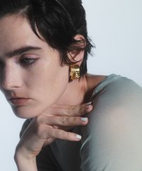 IRIS 47/イリスフォーセブン IRIS47 arabesque hoop earring BO81 イアリング ゴールド シルバー/505944229