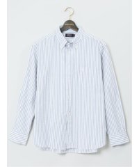 GRAND-BACK/【大きいサイズ】ポロ/POLO サッカーストライプ ボタンダウン長袖シャツ メンズ シャツ カジュアル トップス インナー 長袖 ギフト プレゼント ライトアウ/505944790