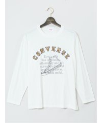 GRAND-BACK/【大きいサイズ】コンバース/CONVERSE ロゴ&シューズプリント クルーネック長袖Ｔシャツ メンズ Tシャツ カットソー カジュアル インナー ビジネス ギ/505944933