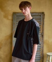 DRESSTERIOR/【Safari5月号掲載】【接触冷感/UVカット機能】オーバーラップサークル バックコンビTシャツ/505950286