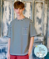 DRESSTERIOR/【接触冷感/抗菌防臭/消臭】ICE CLEAR COTTON ボーダーポケットTシャツ/505950361