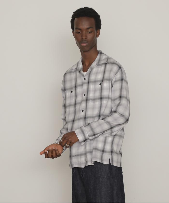 60s Sport Wear ombre check オンブレチェックギャバジン Amazon.co.jp: [キャルトップ] OMBRE CHECK L/S SHIRTS [ NAVY