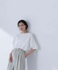 NATURAL BEAUTY BASIC/クロップドバルーンフォルムブラウス/505932668