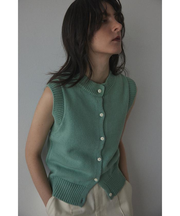 最も信頼できる セール】front button vest(505950880) | ブラックバイマウジー トップス