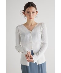 rienda/シアーストライプKnitTOP/505950894