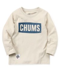 CHUMS/KIDS CHUMS LOGO BRUSHED L/S T－SHIRT (キッズチャムスロゴブラッシュドL)/505673105