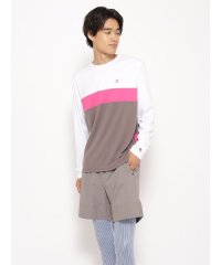 sanideiz TOKYO/for RUN ドライスムースpr スリーカラーライン長袖Tシャツ MENS/505673370