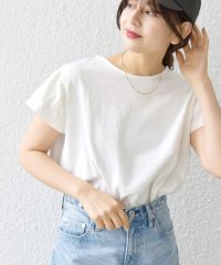 SHIPS any WOMEN/SHIPS any:〈洗濯機可能〉USAコットン パフスリーブ TEE/505951501