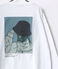 LAZAR/【Lazar】別注 オーバーサイズ ワンポイント刺繍 ロンT バックプリント ロングスリーブT 長袖Tシャツ/505650754