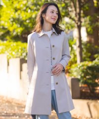 J.PRESS LADIES（LARGE SIZE）/【WEB限定カラーあり・撥水】80/2 T/C ツイル ステンカラー ロングコート/505841720