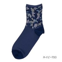 HANAE MORI/HANAE MORI(ハナエ モリ) ソックス 足首花柄 クルー丈 履き口やわらか 福助 公式/505940741