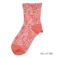 HANAE MORI/HANAE MORI(ハナエ モリ) ソックス ミモザ柄 クルー丈 マルチストレッチ 福助 公式/505940742