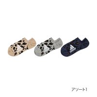 Adidas/ADIDAS(アディダス) ソックス レオパード柄 くるぶし下丈 消臭 靴から見えにくい ワイドヒール 福助 公式/505940786