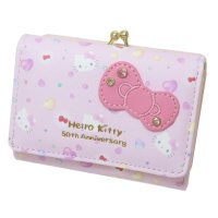 cinemacollection/シネマコレクション cinemacollection ハローキティ レディース財布 50thアニバーサリー口金財布 ピンク サンリオ アルディ 折りたたみ がま/505945110