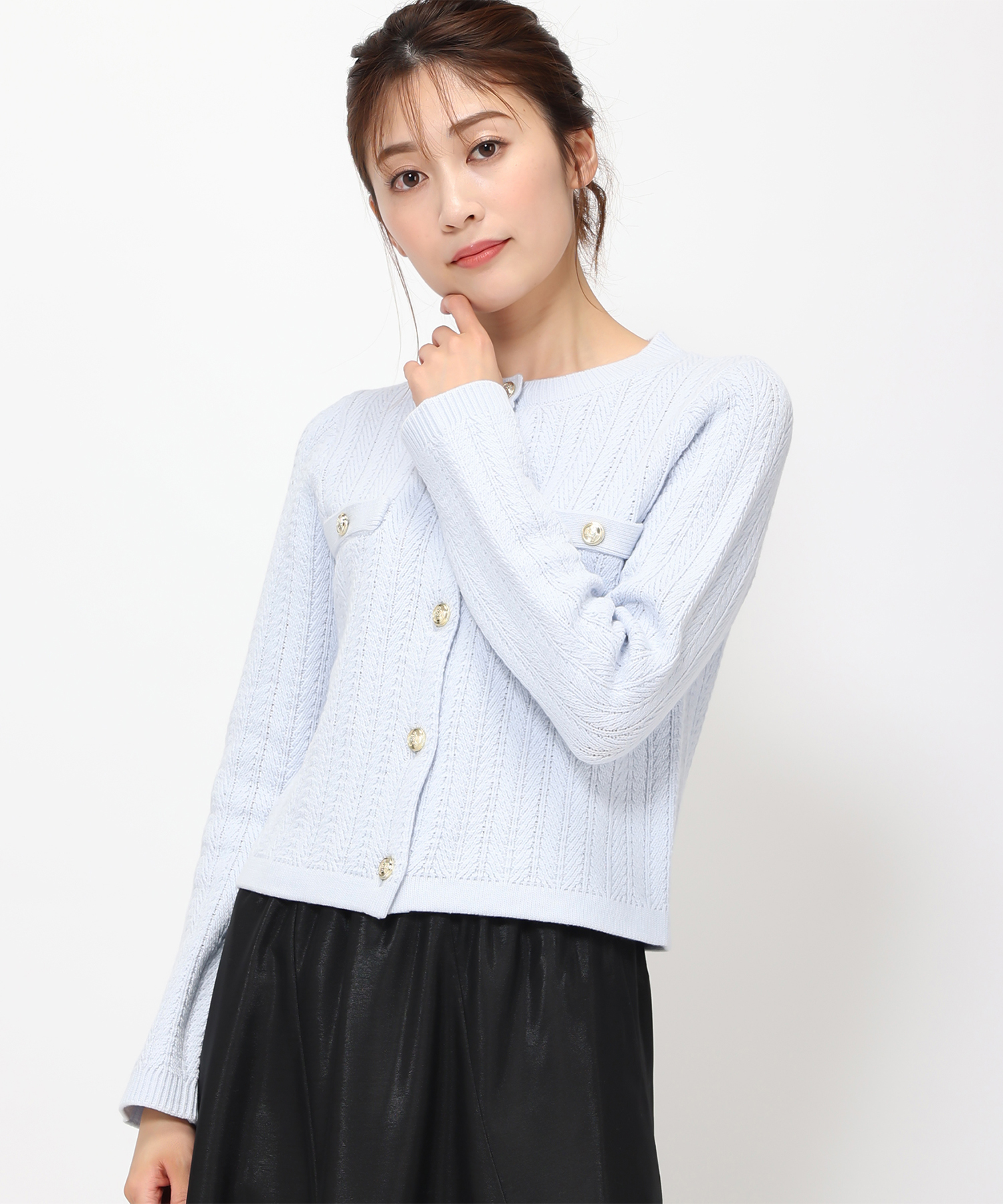 ミッシュマッシュ MISCH MASCH 【2024春夏新作】ヘリンボーン柄