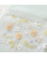 Rose Tiara(L SIZE)/シルク混シアー刺繍ストール/505953098