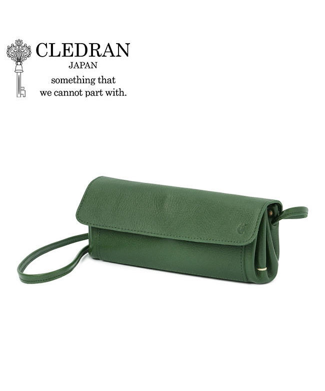 CLEDRAN ★クレドラン★HALLE★お財布スマホショルダーグリーン クレドラン CLEDRAN クレドラン ショルダーバッグ ショルダー