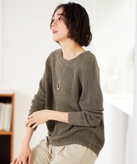 JIYU-KU /【SHIHOさん着用・WEB限定カラーあり・洗える】リネンミドルゲージボートネック ニット/505953409