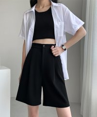 miniministore/５分丈 タックショートパンツ レディース/505953536