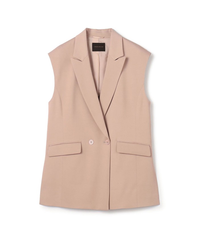 セール 40%OFF】ビスコースツイル サイドスリットジレ(505954187