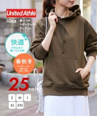 United Athle/【UNITED ATHLE / ユナイテッドアスレ】10オンス ヘビーウェイトフーデットパーカー 長袖無地スウェット 裏パイル 厚手 5214/504974528