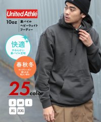 United Athle/【UNITED ATHLE / ユナイテッドアスレ】10オンス ヘビーウェイトフーデットパーカー 長袖無地スウェット 裏パイル 厚手 5214/504974528