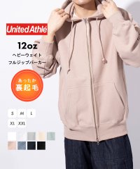 United Athle/【UNITED ATHLE】12.0オンス ヘヴィーウェイト スウェット フルジップ パーカー 長袖無地フーディー 裏起毛 厚手 5762/504974535