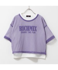 MAC HOUSE(kid's)/RICH MIX リッチミックス 5分袖メッシュTシャツアンサンブル 335577117/505940914