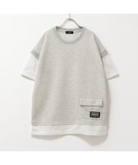 MAC HOUSE(kid's)/RICH MIX リッチミックス ポンチ素材 フェイクポケットTシャツ 335577105/505944953