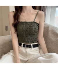 ad thie/アドティエ ad thie カップ付きシャーリング ショート丈 ブラトップ/505946080