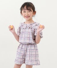 devirock/どっちも前 フリル半袖パジャマ 子供服 キッズ 女の子 ルームウェア 半袖ルームウェア パジャマ /505951936