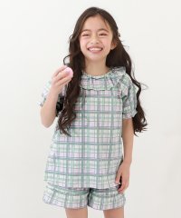 devirock/どっちも前 フリル半袖パジャマ 子供服 キッズ 女の子 ルームウェア 半袖ルームウェア パジャマ /505951936