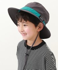 devirock/UVカット 親子で使える 日よけ付き 撥水 フェスハット 子供服 キッズ 男の子 女の子 帽子 ハット /505951944