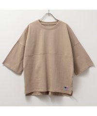 MAC HOUSE(kid's)/NAVY ネイビー USコットン 切替5分袖Tシャツ MABG24109/505953203