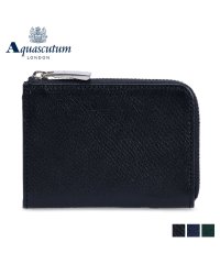 Aquascutum/ アクアスキュータム AQUASCUTUM 財布 小銭入れ コインケース リバプール メンズ L字ファスナー 本革 撥水 LIVERPOOL ブラック ネイビー/505953792