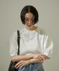 サロン　アダム　エ　ロペ/【WEB限定】フォルムスリーブクルーネックTシャツ【接触冷感・UVケア】/505957720