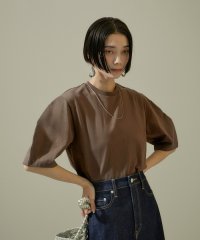 サロン　アダム　エ　ロペ/【WEB限定】フォルムスリーブクルーネックTシャツ【接触冷感・UVケア】/505957720