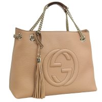 GUCCI/GUCCI グッチ インターロッキング G SOHO ソーホー ハンド バッグ トート バッグ A4可 レザー/505957811