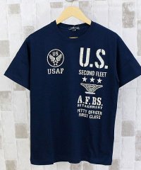 TopIsm/Tシャツ メンズ 半袖 綿100％ アメカジ サーフ ロゴ フォトプリント ロゴT ミリタリー クルーネック ティーシャツ 大きいサイズ/503936477