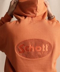 Schott/WEB LIMITED/HOODED SWEAT OVAL CHENILLE LOGO/オーバル ロゴ パーカー /505896752